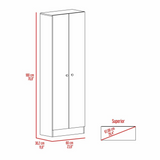 Storage Cabinet Pipestone, Double Door, Pearl Finish