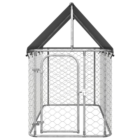 vidaXL Outdoor Dog Kennel with Roof 78.7"x39.4"x59.1"