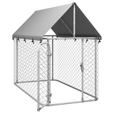 vidaXL Outdoor Dog Kennel with Roof 78.7"x39.4"x59.1"