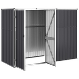 vidaXL Garden Tool Shed Anthracite 88.6"x35"x63.4" Galvanized Steel - Organize Your Garden Tools