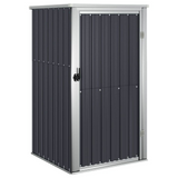 vidaXL Garden Tool Shed Anthracite - 34.6"x35"x63.4" - Galvanized Steel | Outdoor Storage