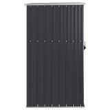 vidaXL Garden Tool Shed Anthracite - 34.6"x35"x63.4" - Galvanized Steel | Outdoor Storage