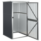 vidaXL Garden Tool Shed Anthracite - 34.6"x35"x63.4" - Galvanized Steel | Outdoor Storage