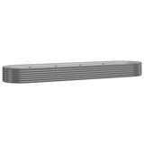 vidaXL Garden Raised Bed Powder-coated Steel 155.9"x39.4"x14.2" Gray