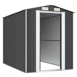 vidaXL Garden Shed Anthracite 75.6"x107.9"x87.8" Galvanized Steel - Outdoor Storage Solution