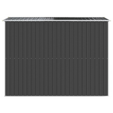 vidaXL Garden Shed Anthracite 75.6"x107.9"x87.8" Galvanized Steel - Outdoor Storage Solution