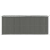 vidaXL Garden Shed Light Gray 75.6"x205.9"x87.8" Galvanized Steel - Outdoor Storage Solution