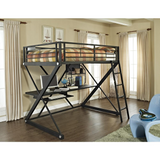 Z-Bedroom Full Size Study Loft Bunk Bed