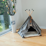 Armarkat Cat Bed C56HBS/SH | Teepee Style with Striped Pattern