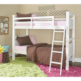 Beckett Twin Over Twin Bunk Bed, White - Stylish and Versatile