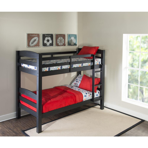 Levi Bunk Bed - Black | Stylish and Sturdy Bunk Bed for Kids