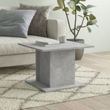 vidaXL Coffee Table Concrete Gray 21.9"x21.9"x15.7" Engineered Wood - Stylish and Functional