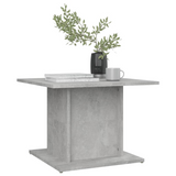 vidaXL Coffee Table Concrete Gray 21.9"x21.9"x15.7" Engineered Wood - Stylish and Functional