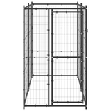 vidaXL Outdoor Dog Kennel Steel 43.3"x86.6"x70.9" - Versatile Play Paradise for Your Furry Friends