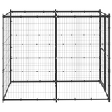 vidaXL Outdoor Dog Kennel Steel 43.3"x86.6"x70.9" - Versatile Play Paradise for Your Furry Friends