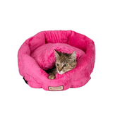 Armarkat Pet Bed Model C03CZ Pink - Luxe Velvet, Waterproof Base