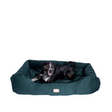 Armarkat Model D01FML-X Extra Large Laurel Green Bolstered Pet Bed - Waterproof, Machine Washable, Maximum Comfort