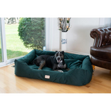 Armarkat Model D01FML-X Extra Large Laurel Green Bolstered Pet Bed - Waterproof, Machine Washable, Maximum Comfort