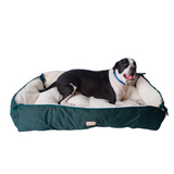 Armarkat Model D04HML/MB-L Large Laurel Green & Ivory Pet Bed and Mat - Comfortable and Stylish