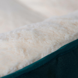 Armarkat Model D04HML/MB-L Large Laurel Green & Ivory Pet Bed and Mat - Comfortable and Stylish