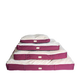 Armarkat Model M02HJH/MB-L Large Pet Bed Mat with Poly Fill Cushion in Ivory & Burgundy