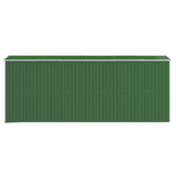 vidaXL Garden Shed Green 75.6"x205.9"x87.8" Galvanized Steel - Outdoor Storage Solution