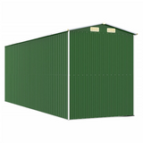 vidaXL Garden Shed Green 75.6"x205.9"x87.8" Galvanized Steel - Outdoor Storage Solution