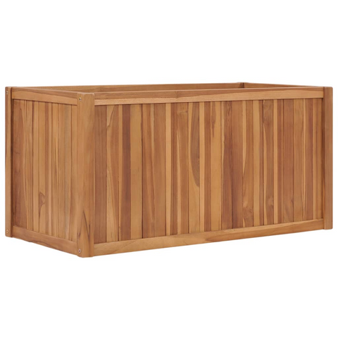 vidaXL Raised Bed 39.4"x19.7"x19.7" Solid Wood Teak - Stylish and Durable Garden Planter