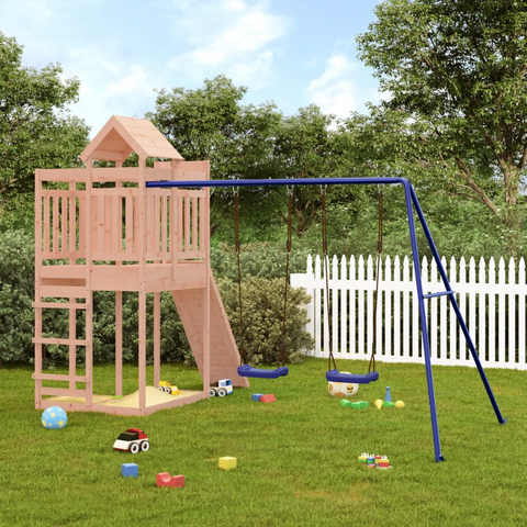 vidaXL Outdoor Playset Solid Wood Douglas - Fun and Adventure for Your Children