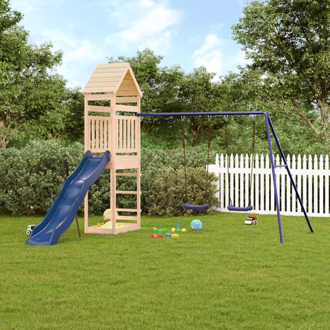 vidaXL Outdoor Playset Solid Wood Pine - Sturdy & Fun