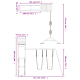 vidaXL Outdoor Playset Solid Wood Pine - Sturdy & Fun