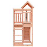 vidaXL Playhouse with Climbing Wall - Solid Wood Douglas | Outdoor Wooden Play Set for Kids