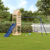 vidaXL Outdoor Playset Solid Wood Pine - Sturdy Frame, Multi-Activity Centers, and Endless Fun