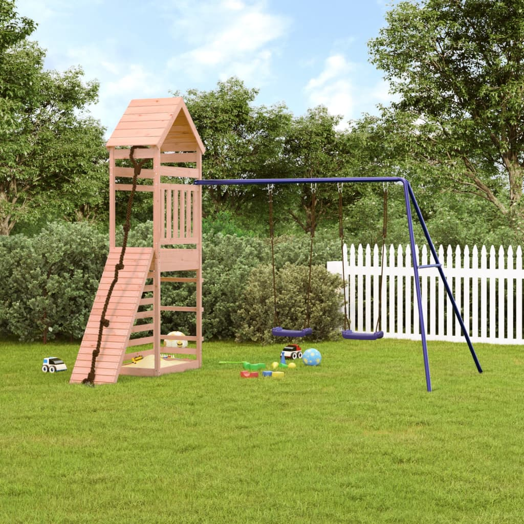 vidaXL Outdoor Playset Solid Wood Douglas - Sturdy & Fun