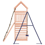 vidaXL Outdoor Playset Solid Wood Douglas - Multi-Activity Centers, Sturdy & Stable Frame