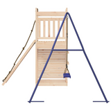 vidaXL Outdoor Playset Solid Wood Pine - Durable & Fun Playground Equipment