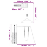 vidaXL Outdoor Playset Solid Wood Pine - Durable & Fun Playground Equipment