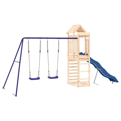 vidaXL Outdoor Playset Solid Wood Pine - Sturdy & Fun | vidaXL.com