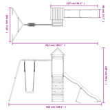 vidaXL Outdoor Playset Solid Wood Douglas - Sturdy and Fun | vidaXL.com