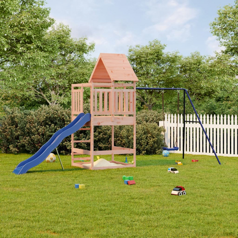 vidaXL Outdoor Playset Solid Wood Douglas - Durable, Sturdy, and Fun