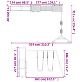 vidaXL Outdoor Playset Solid Wood Douglas - Durable, Sturdy, and Fun