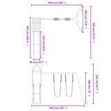 vidaXL Outdoor Playset Solid Wood Douglas - Sturdy, Multi-Activity, Endless Fun