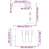 vidaXL Outdoor Playset Solid Wood Pine - Fun and Adventure for Your Kids