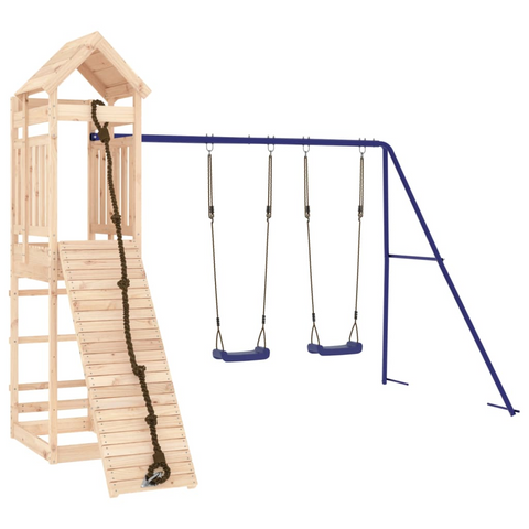 vidaXL Outdoor Playset Solid Wood Pine - Sturdy & Fun | Free Shipping