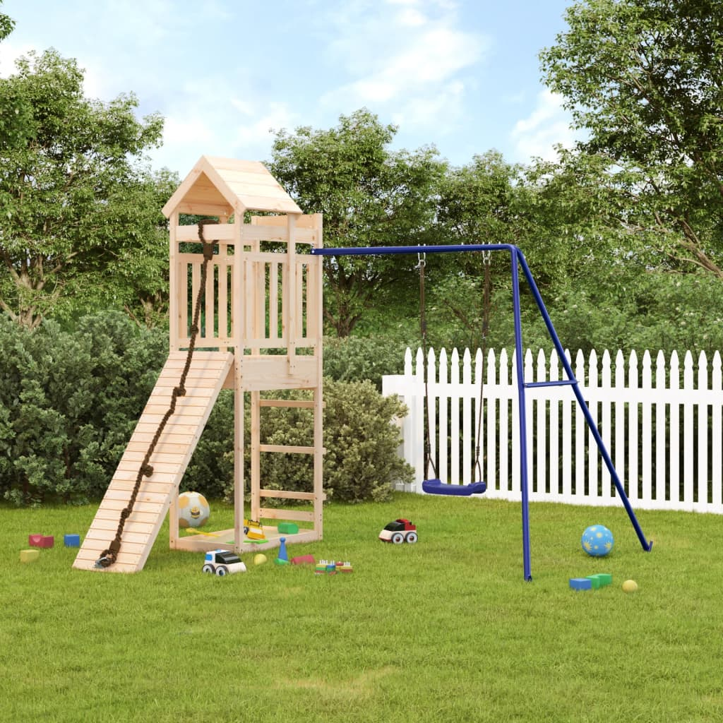 vidaXL Outdoor Playset Solid Wood Pine - Fun and Adventure for Your Kids