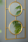 3 Mirror Piece Wall Mirror in Gold Rectangular Frame | Home