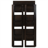 3-Shelf Folding Student Bookcase 20.75" Wide-Espresso - WhatYouNeedSales