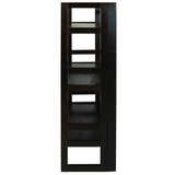 3-Shelf Folding Student Bookcase 20.75" Wide-Espresso - WhatYouNeedSales