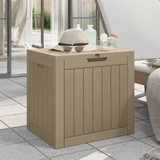 vidaXL Patio Storage Box Gray - Durable Polypropylene, Ample Storage Space, Convenient Lid and Side Handles