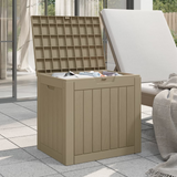 vidaXL Patio Storage Box Gray - Durable Polypropylene, Ample Storage Space, Convenient Lid and Side Handles